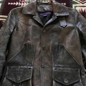 Ralph Lauren Purple Label Leather Jacket
